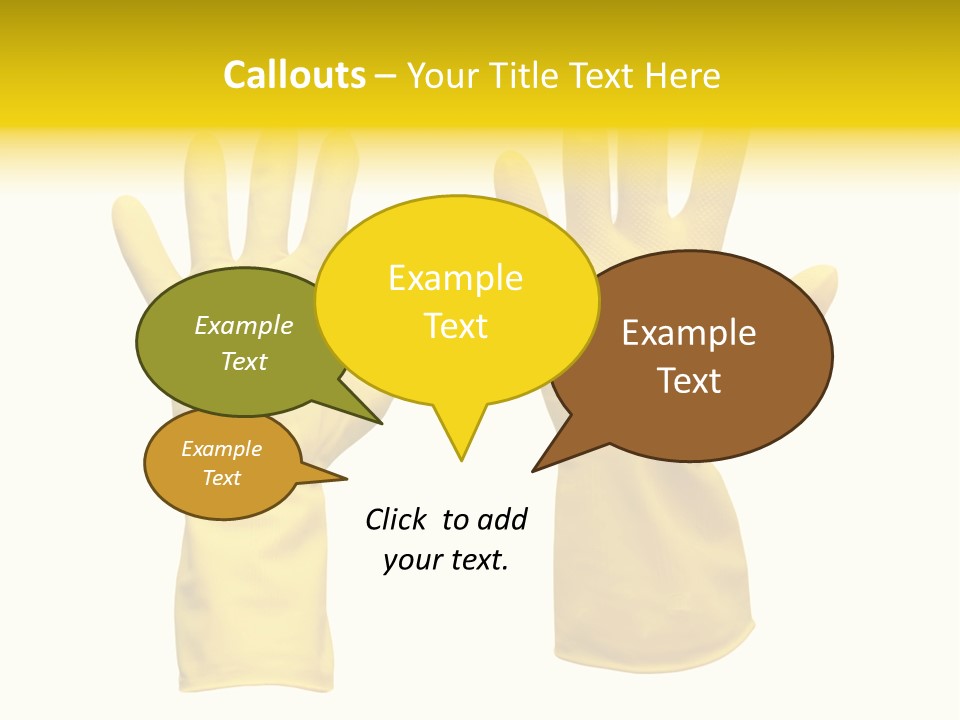 Hand Dish Background PowerPoint Template