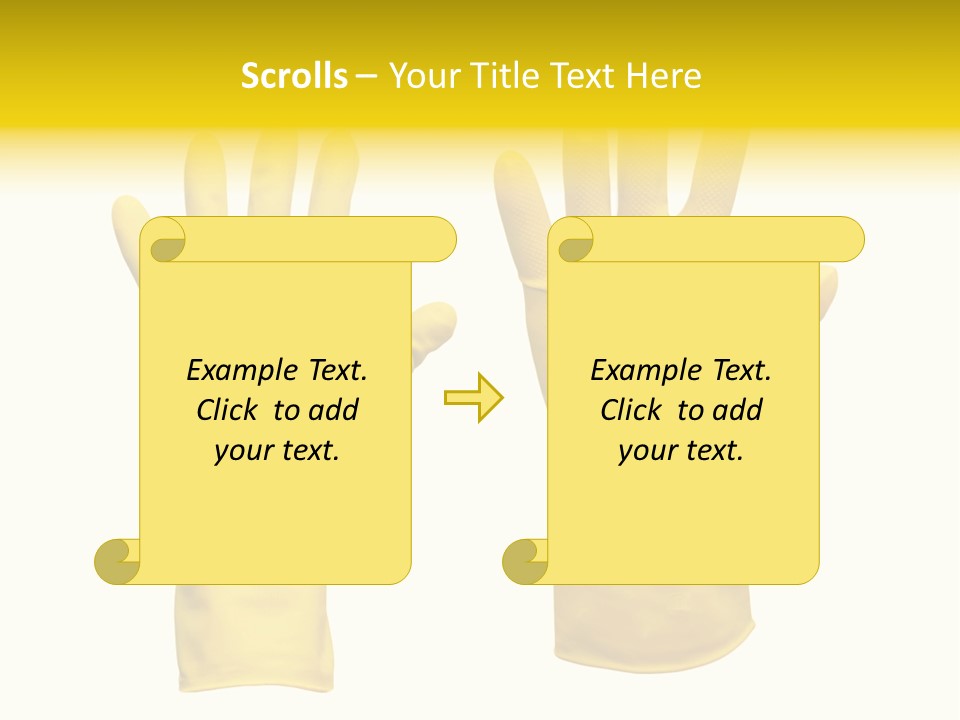 Hand Dish Background PowerPoint Template