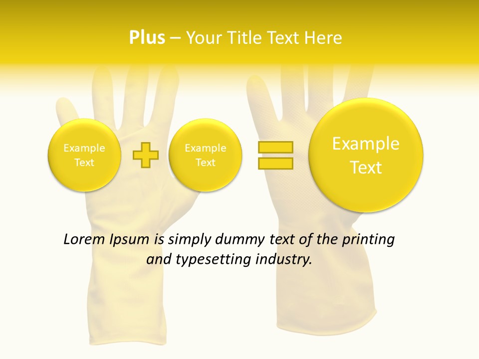 Hand Dish Background PowerPoint Template