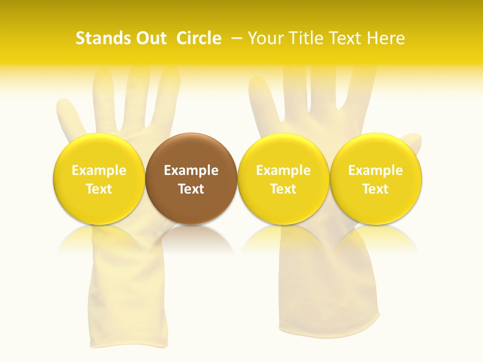 Hand Dish Background PowerPoint Template