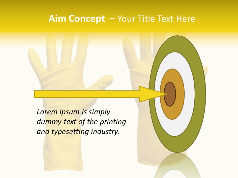 Hand Dish Background PowerPoint Template