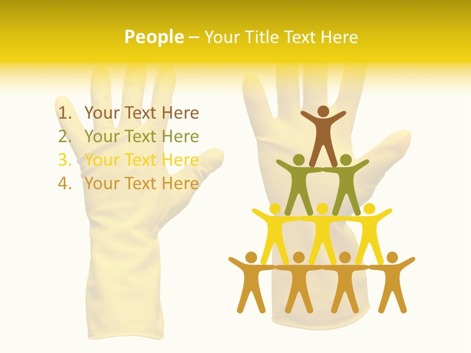 Hand Dish Background PowerPoint Template