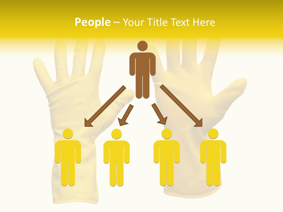 Hand Dish Background PowerPoint Template