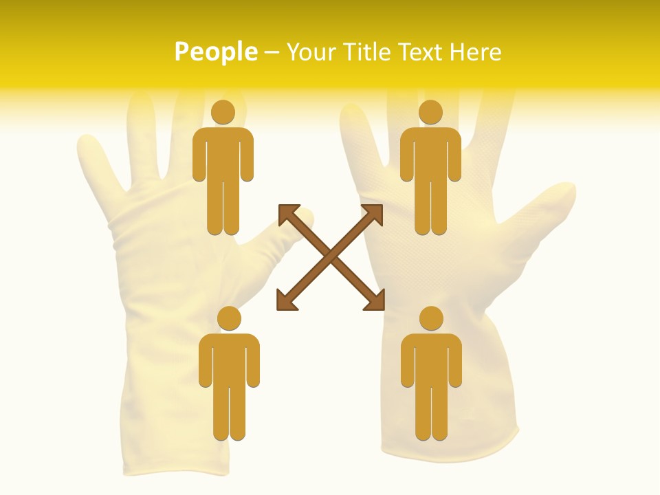 Hand Dish Background PowerPoint Template