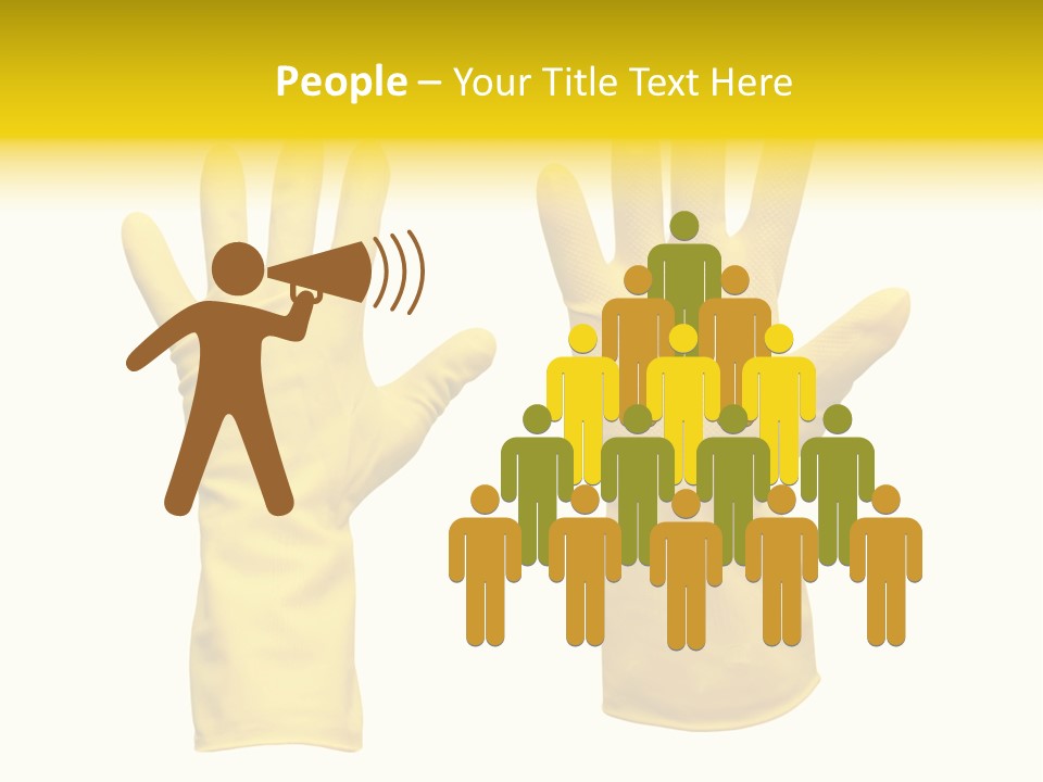 Hand Dish Background PowerPoint Template