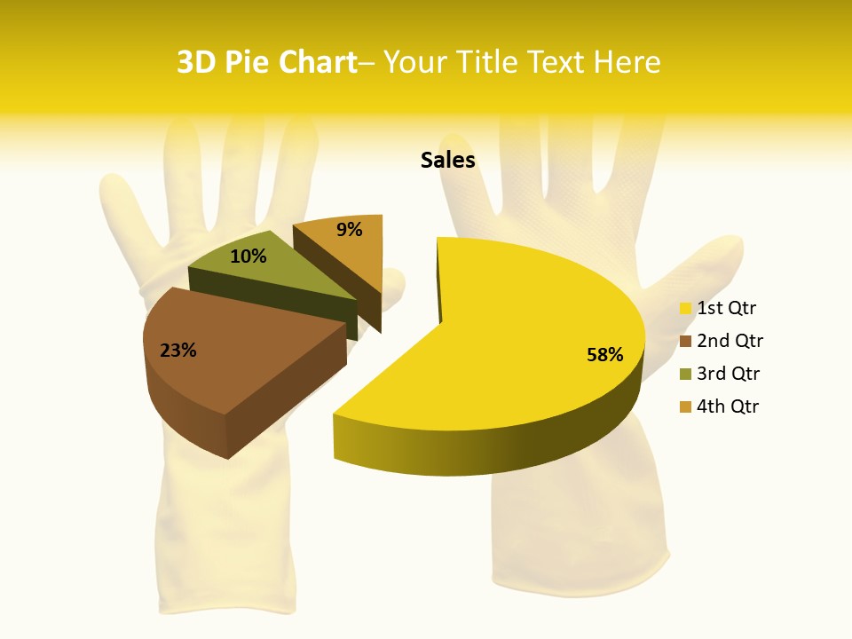 Hand Dish Background PowerPoint Template