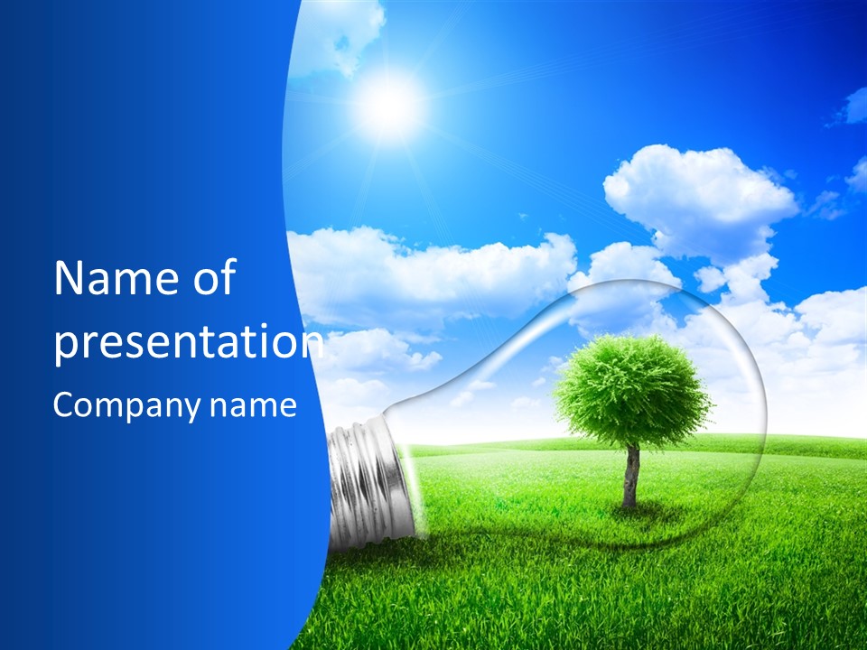 Concept Corkoak Solar PowerPoint Template