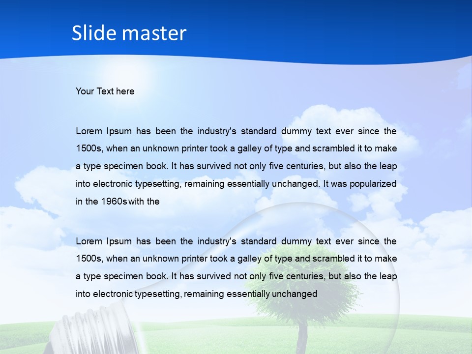 Concept Corkoak Solar PowerPoint Template