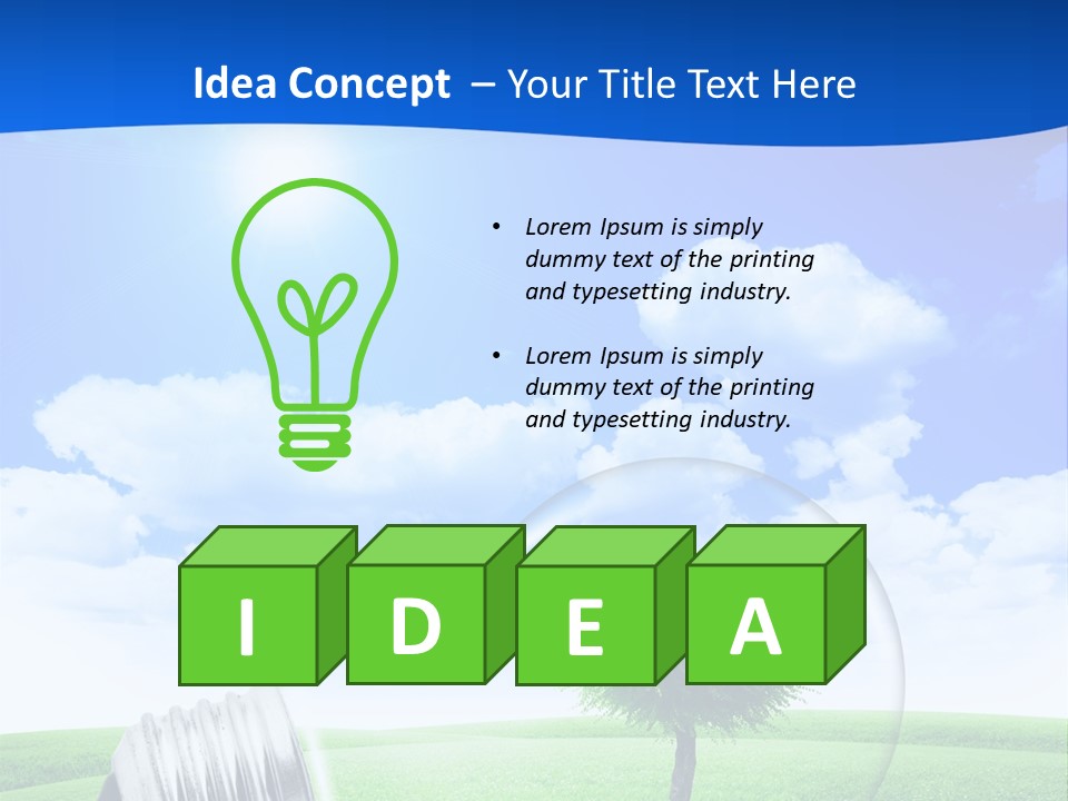 Concept Corkoak Solar PowerPoint Template