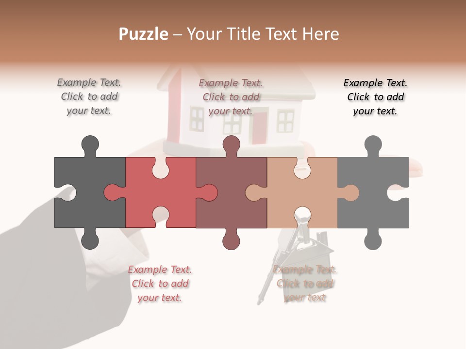 A Person Holding A House Key In Their Hand PowerPoint Template