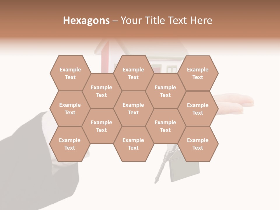 A Person Holding A House Key In Their Hand PowerPoint Template