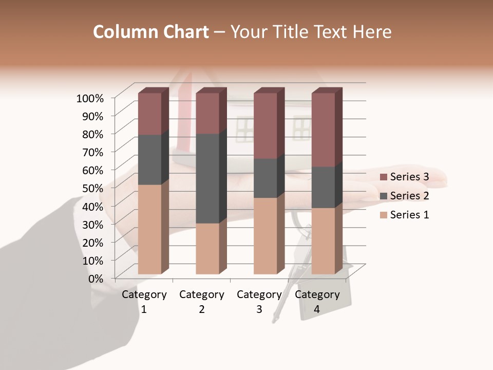 A Person Holding A House Key In Their Hand PowerPoint Template
