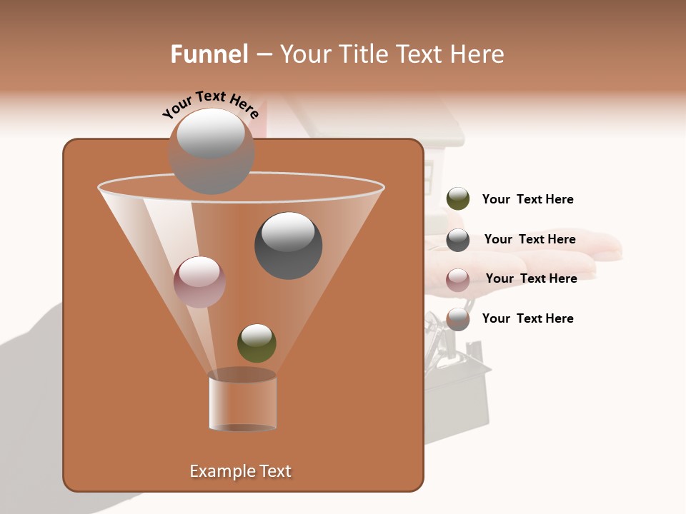 A Person Holding A House Key In Their Hand PowerPoint Template
