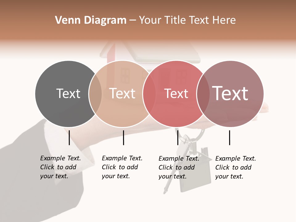 A Person Holding A House Key In Their Hand PowerPoint Template