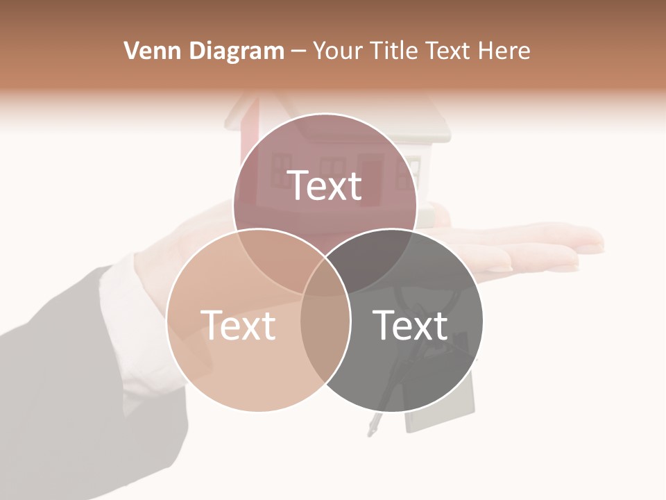 A Person Holding A House Key In Their Hand PowerPoint Template