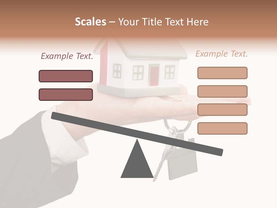 A Person Holding A House Key In Their Hand PowerPoint Template