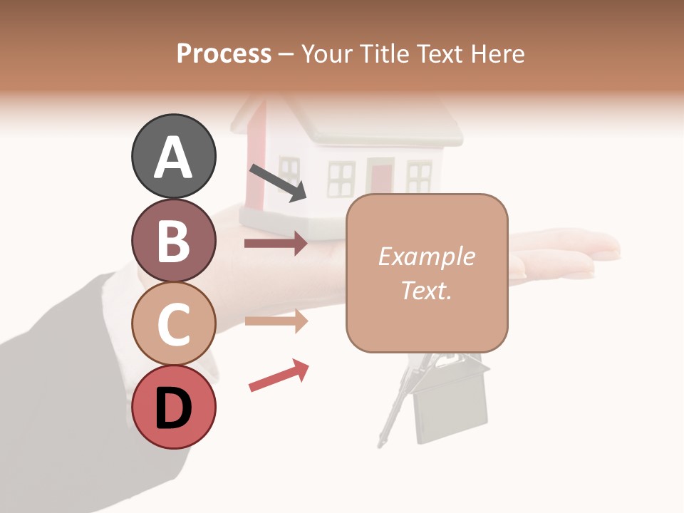 A Person Holding A House Key In Their Hand PowerPoint Template