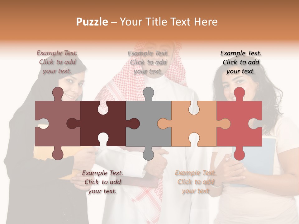 Dishdash University Man PowerPoint Template