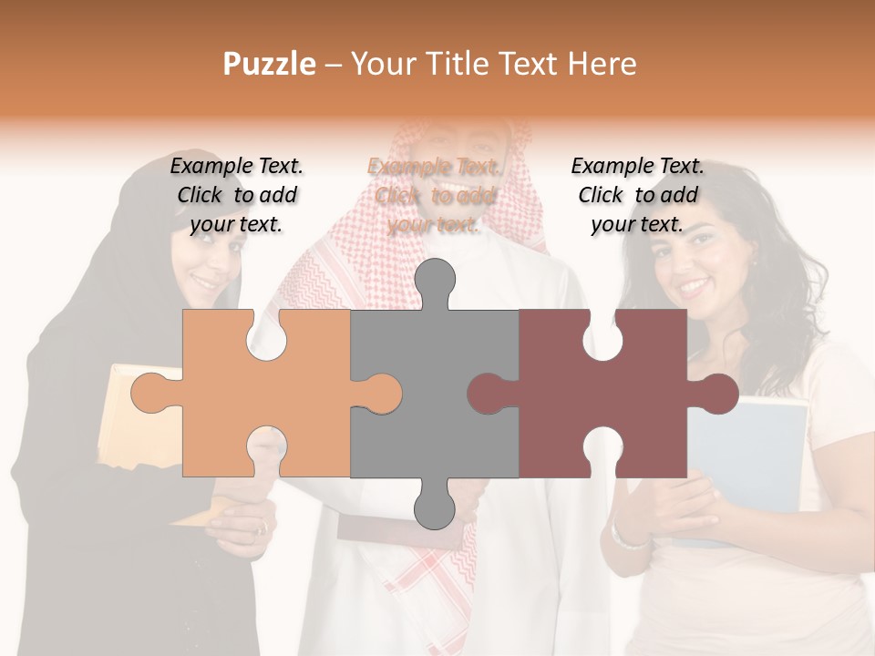 Dishdash University Man PowerPoint Template