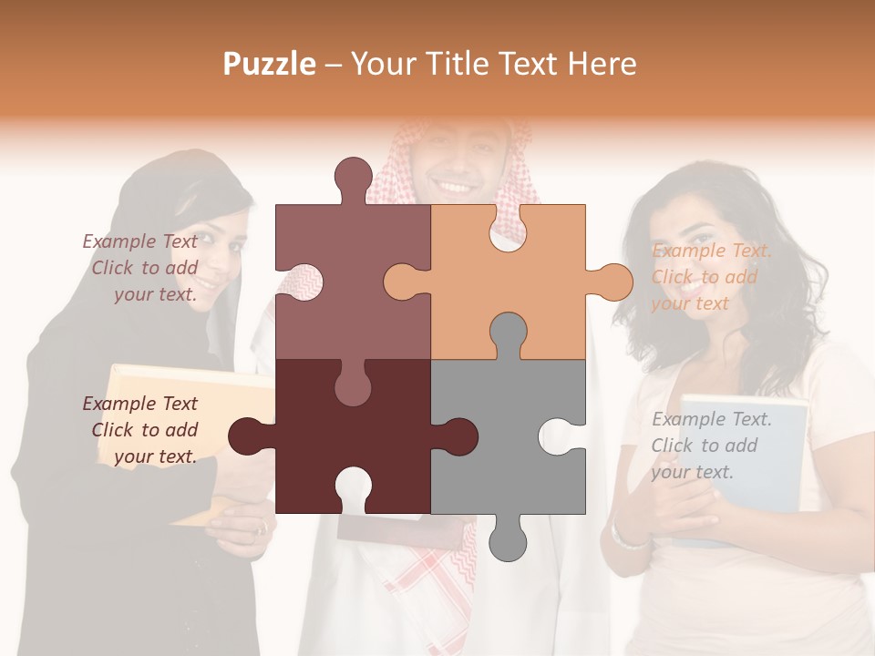 Dishdash University Man PowerPoint Template