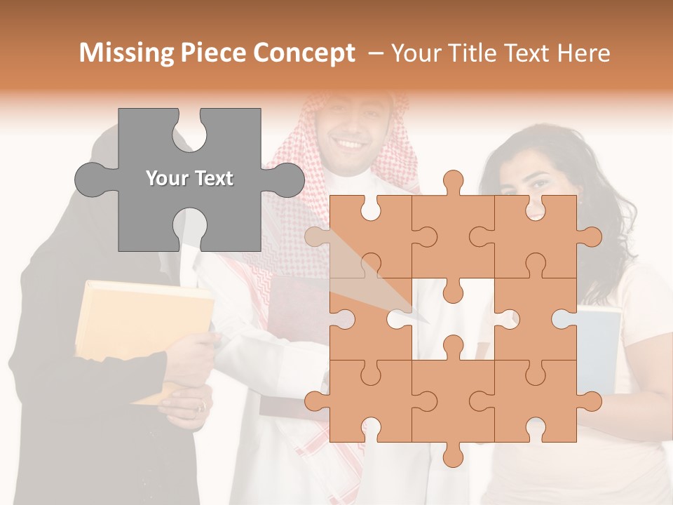 Dishdash University Man PowerPoint Template