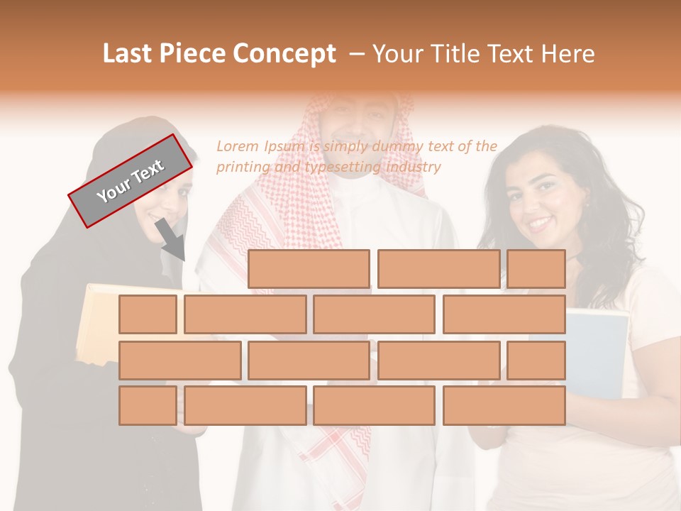Dishdash University Man PowerPoint Template