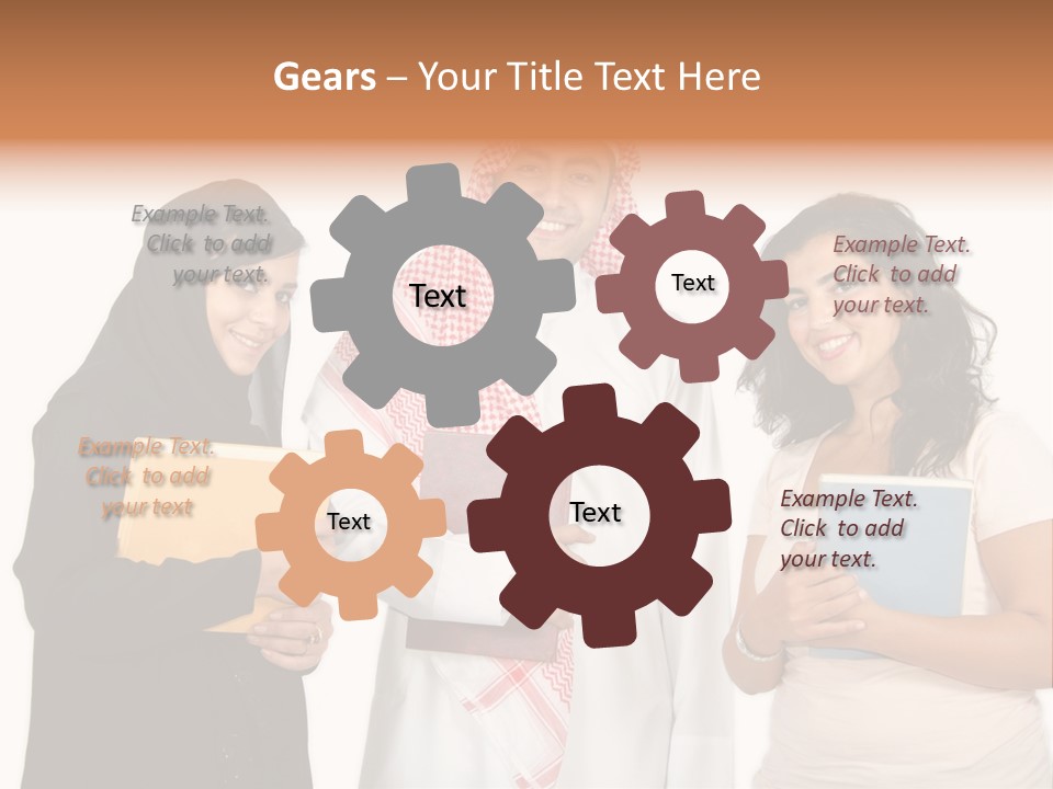 Dishdash University Man PowerPoint Template