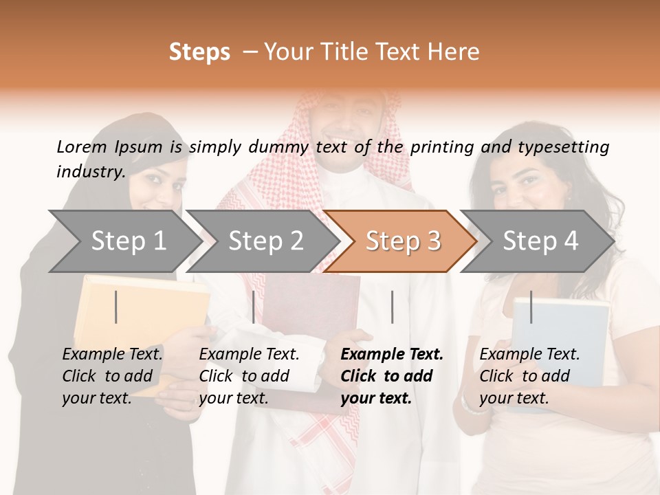 Dishdash University Man PowerPoint Template
