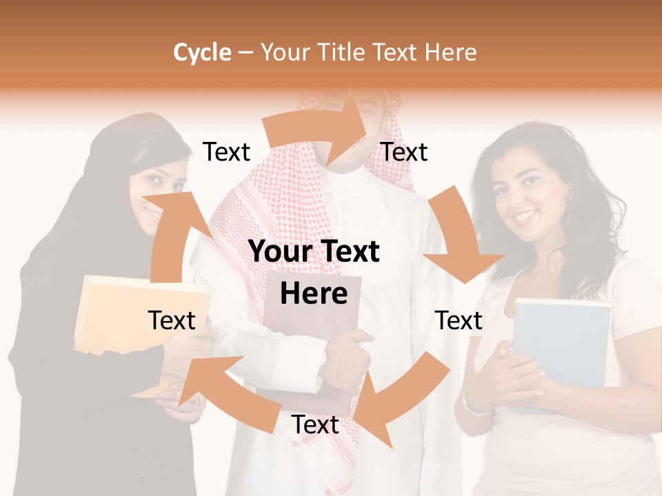 Dishdash University Man PowerPoint Template