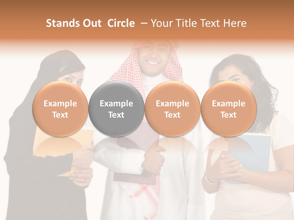 Dishdash University Man PowerPoint Template