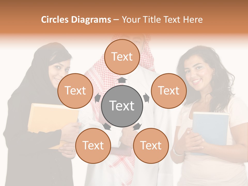 Dishdash University Man PowerPoint Template