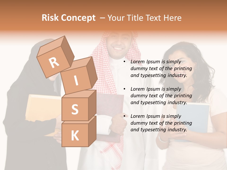 Dishdash University Man PowerPoint Template