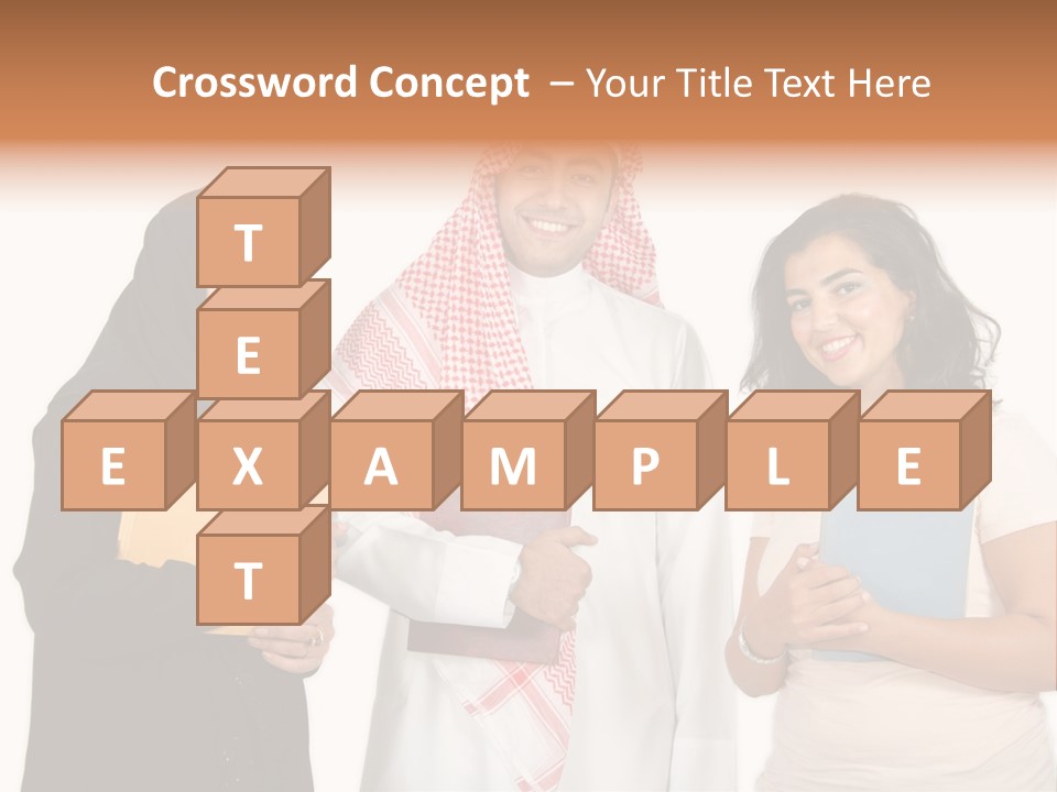 Dishdash University Man PowerPoint Template