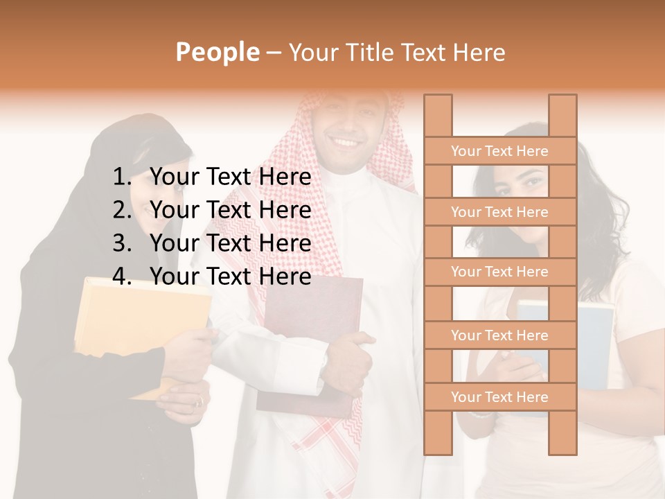 Dishdash University Man PowerPoint Template