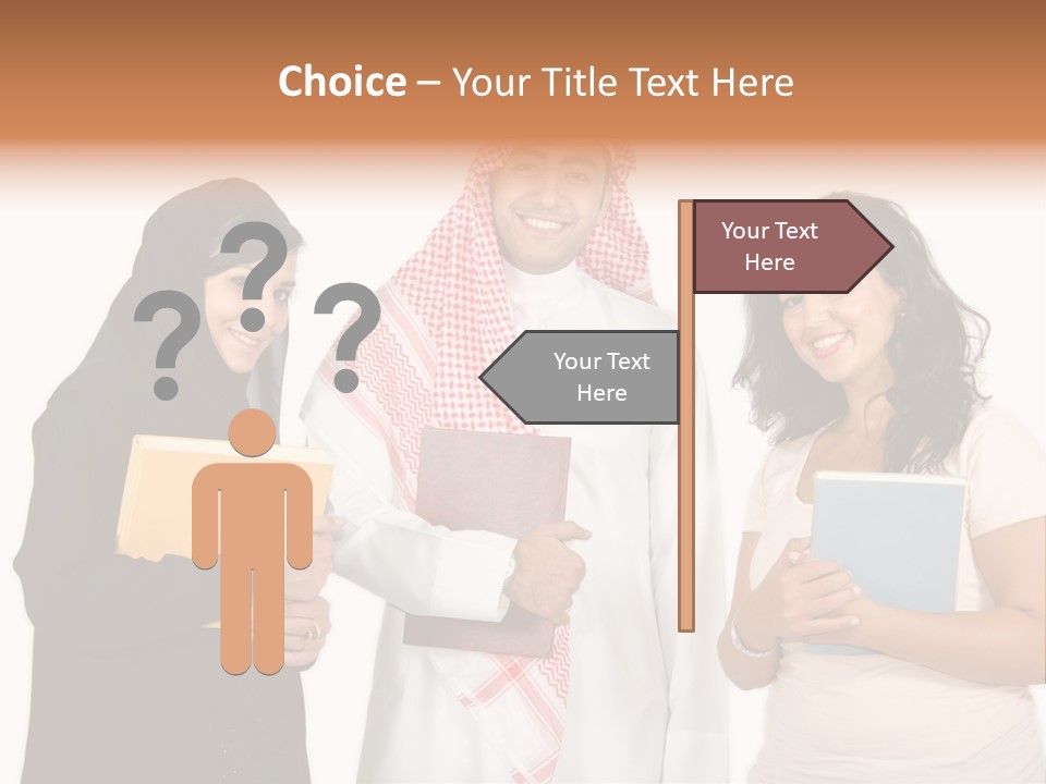 Dishdash University Man PowerPoint Template