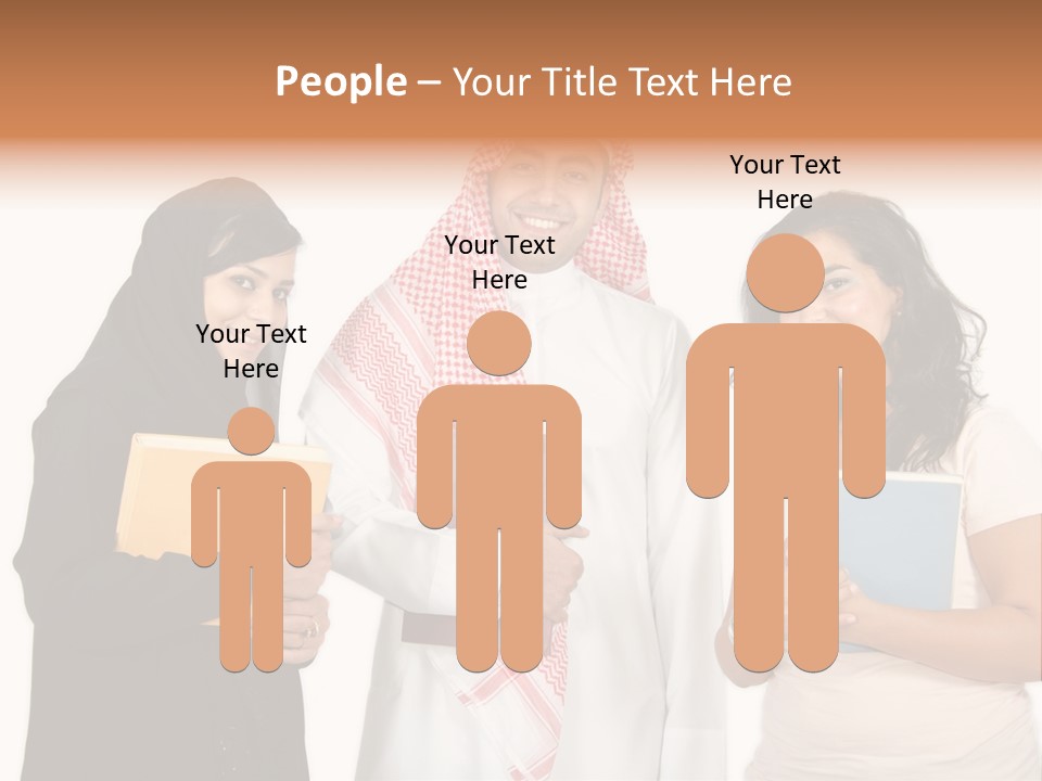 Dishdash University Man PowerPoint Template