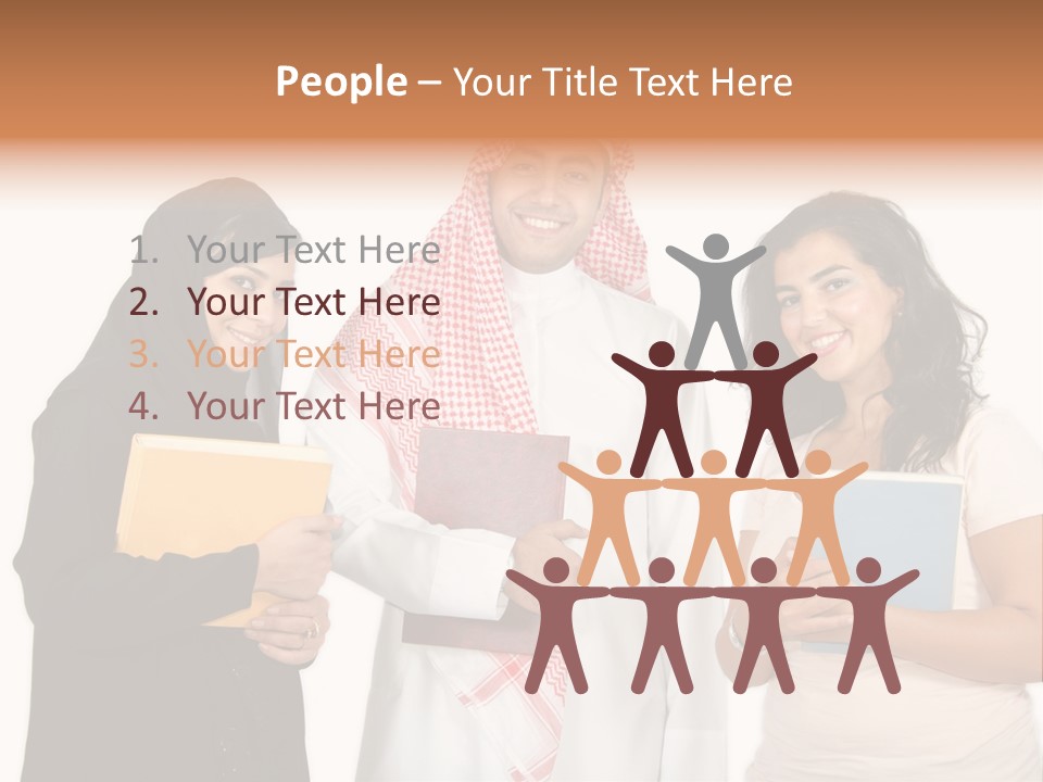 Dishdash University Man PowerPoint Template