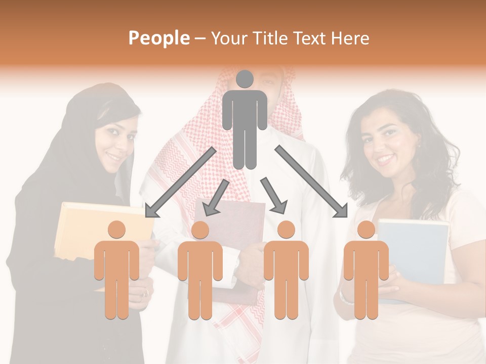 Dishdash University Man PowerPoint Template