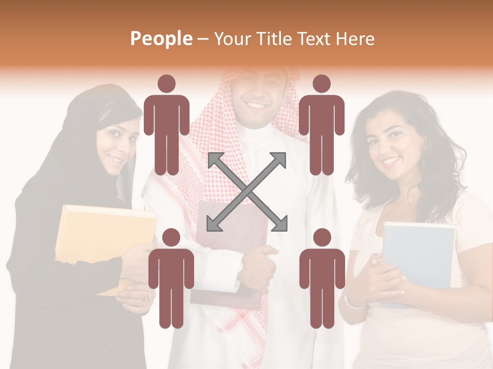 Dishdash University Man PowerPoint Template