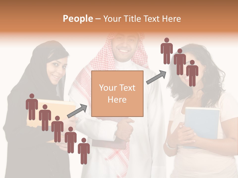 Dishdash University Man PowerPoint Template