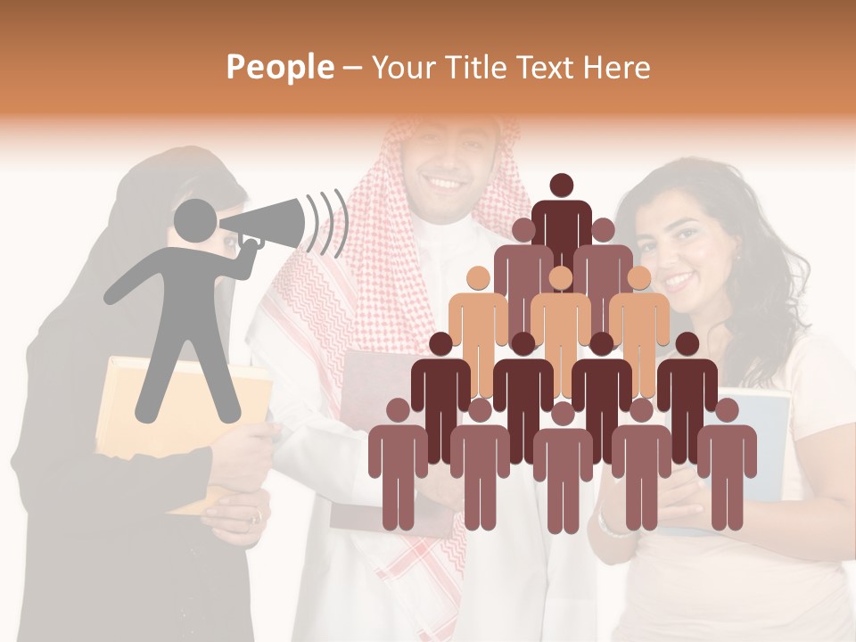 Dishdash University Man PowerPoint Template