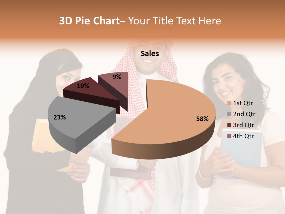 Dishdash University Man PowerPoint Template