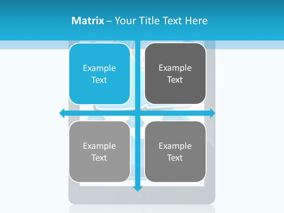 Black Glossy Gadget PowerPoint Template
