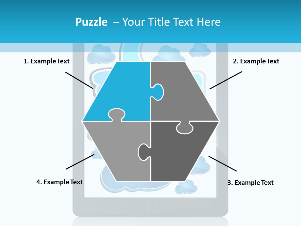 Black Glossy Gadget PowerPoint Template