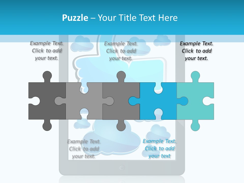 Black Glossy Gadget PowerPoint Template