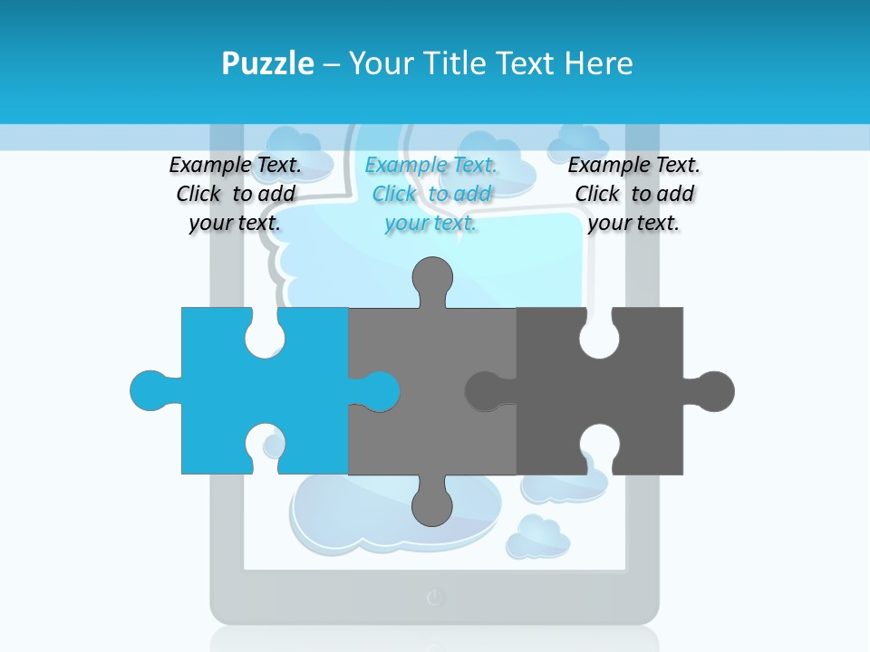 Black Glossy Gadget PowerPoint Template