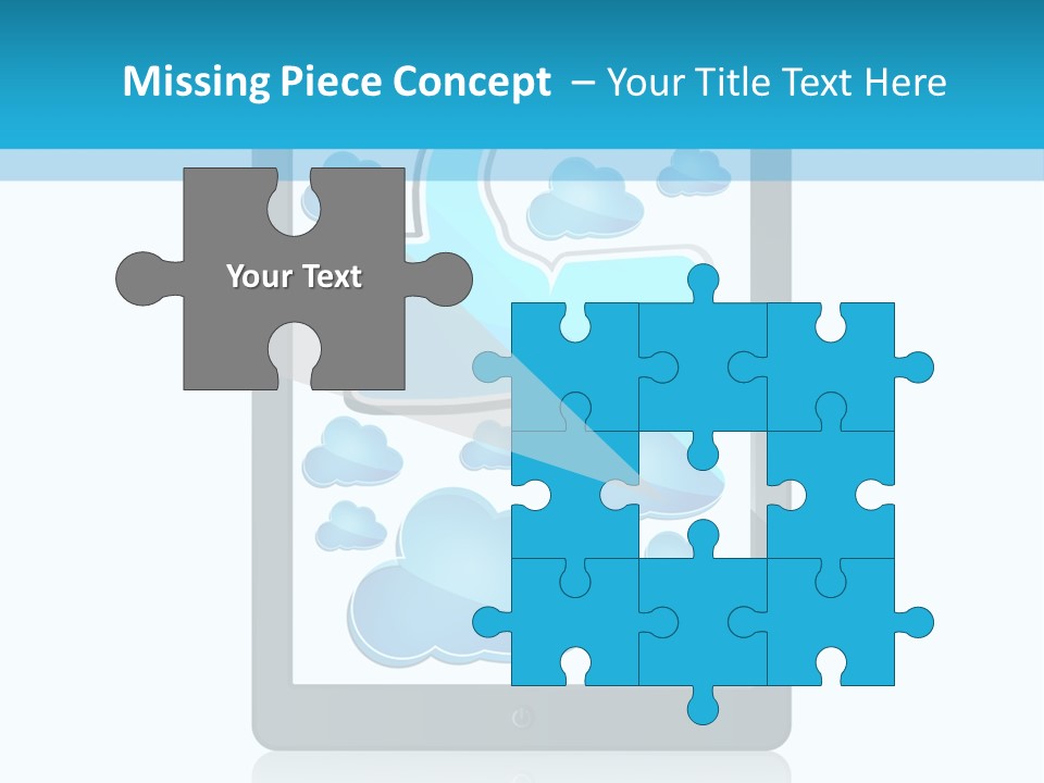 Black Glossy Gadget PowerPoint Template