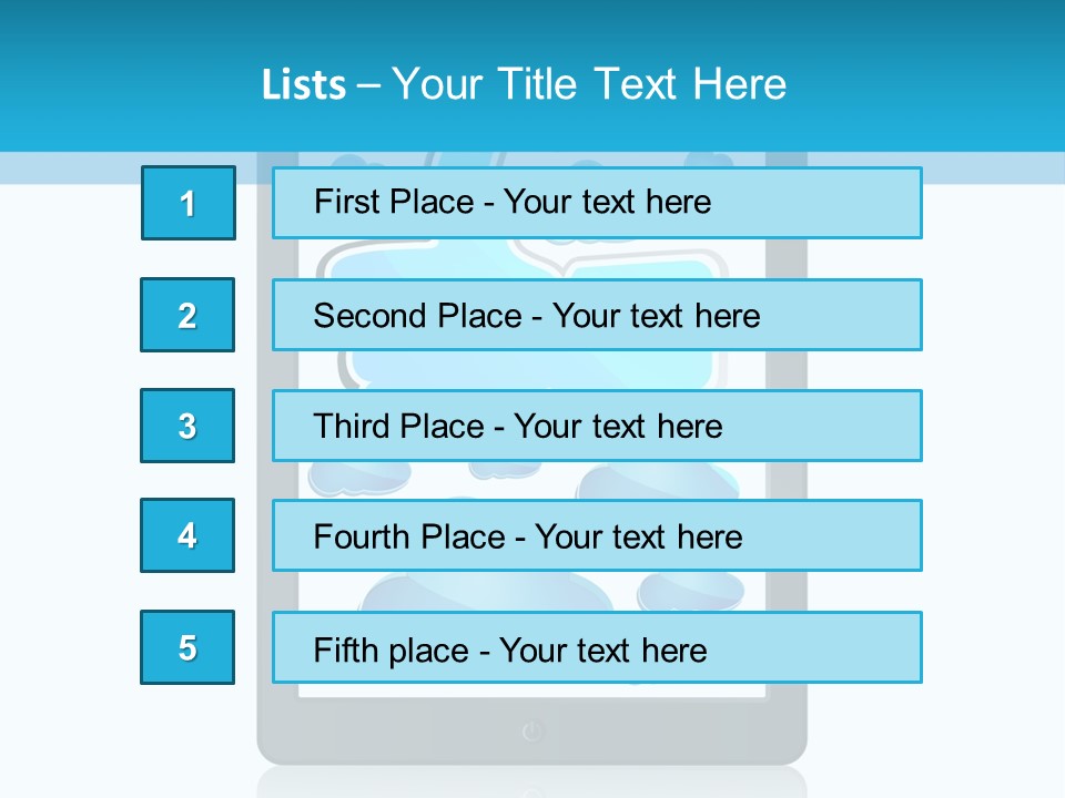 Black Glossy Gadget PowerPoint Template