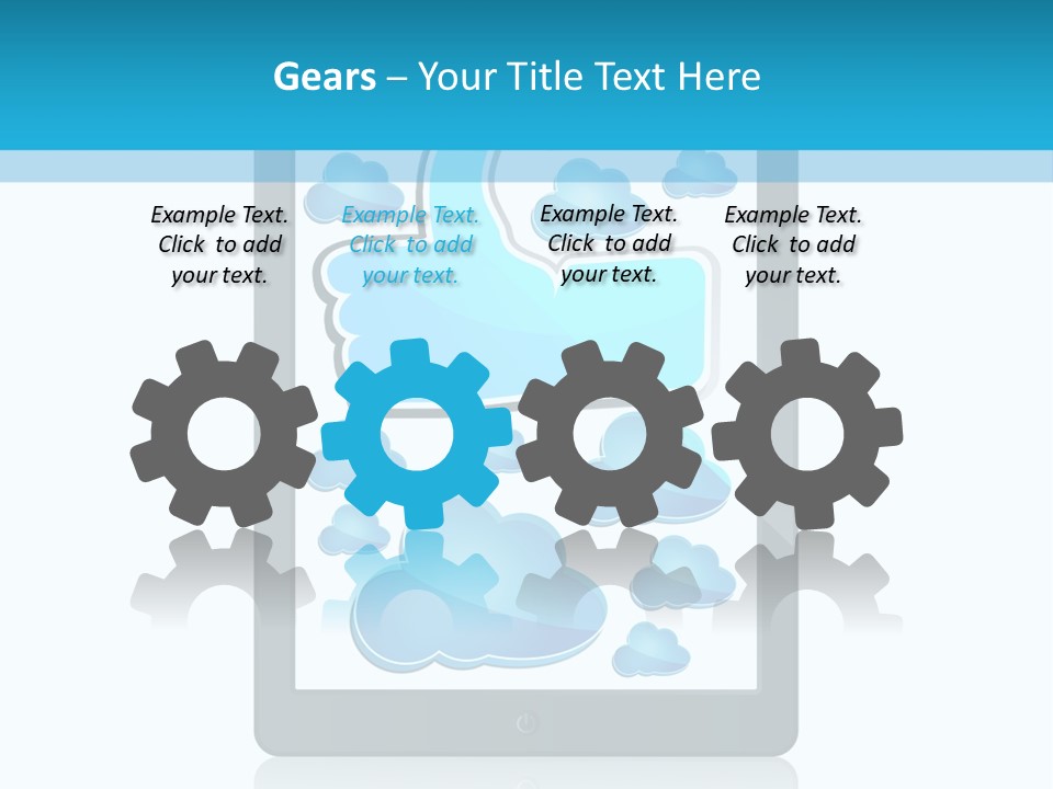 Black Glossy Gadget PowerPoint Template