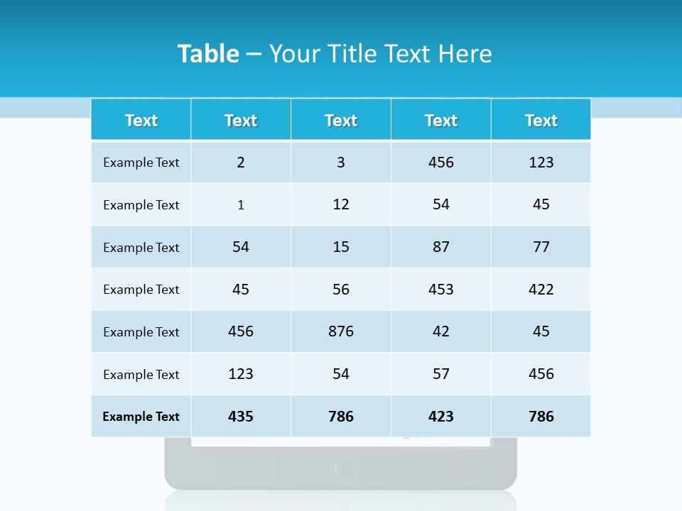 Black Glossy Gadget PowerPoint Template